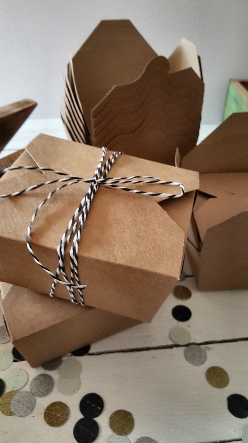 10 cardboard boxes Foodboxes brown gift box Etsy