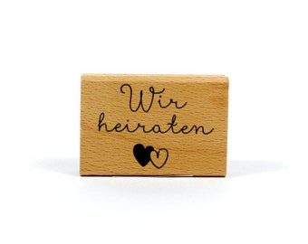 Stempel Wir heiraten