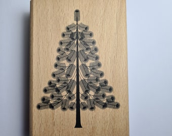 Timbre sapin de Noël