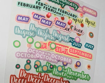 sticker months