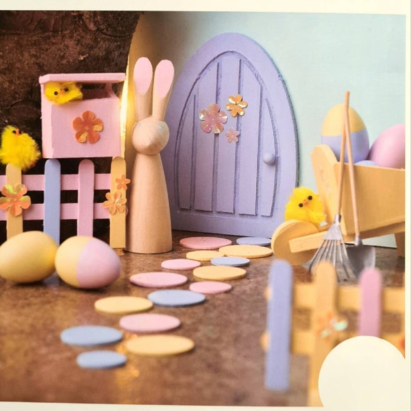 Easter door bunny door Easter bunny Easter decoration DIY craft kit
