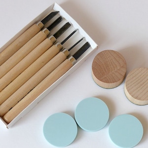 Make your own stamp set with round tools