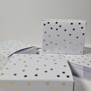 24 advent calendar boxes boxes white golden stars