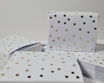 24 advent calendar boxes boxes white golden stars