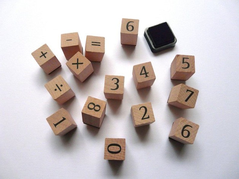 Stamp set numbers 123 big stamp advent calendar