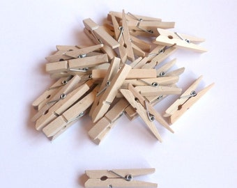 24 clothespins wooden pegs pegs wood