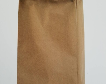 large paper bag block bottom bag kraft paper brown XL format