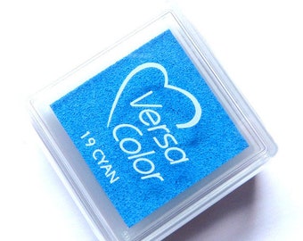 Stamp pad blue Versa Color 19 cyan