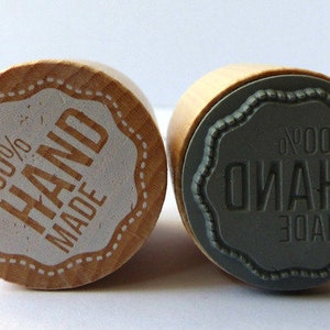 Stamp round 100% HANDMADE