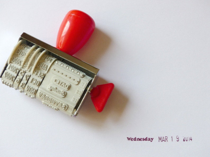 Stamp weekdays date adjustable English image 2