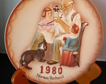 Two Classic 1980 NORMAN ROCKWELL COLLECTORPLATES