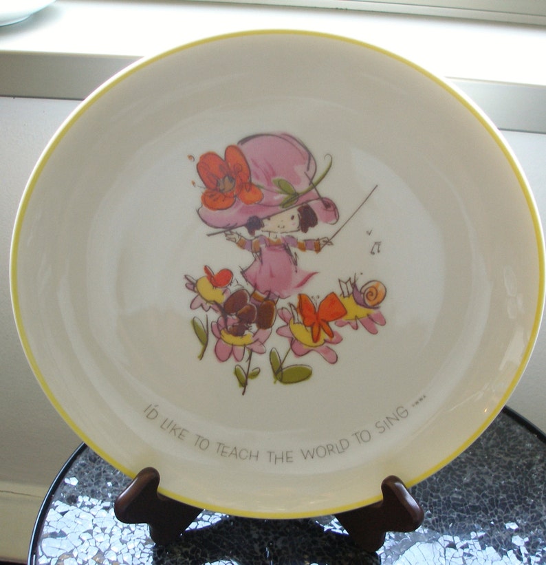 Vintage 70s MOPSIE COLLECTORS PLATE 10 12 inches