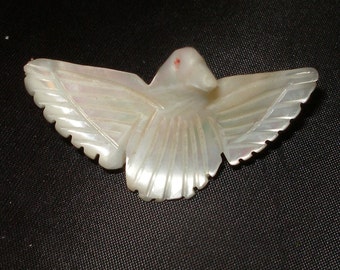 MOTHER of PEARL Peace Dove Pin from BETHLEHEM