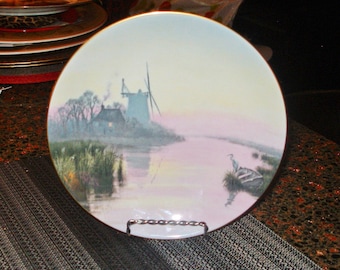 Beautiful COALPORT PLATE/Romance of the Norfolk Broads by David Dane