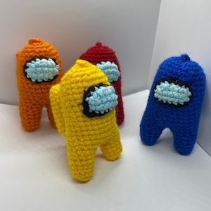 Among Us Amigurumi Doll | Keychain Lanyard Optional | Among Us Fandom | Gamer Gifts | Travel Buddy