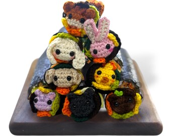 ATZ ANITEEZ INSPIRED Kimbap Desk Buddy Keychain | Crochet Amigurumi Dolls | K-Pop Inspired Amigurumi |