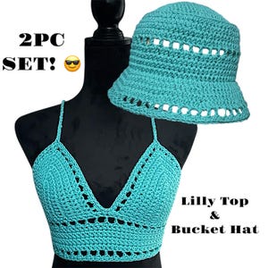 SET VAN 2 Lilly Lilly-hoedje | Bijpassende zomersets | Meerdere kleurstellingen | Aanpasbare maten