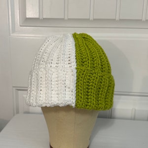 Splitsville Shortie Folded Brim Beanie Two Color Beanie Mutlicolored Beanie image 1