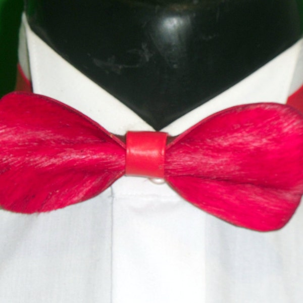 Springbok Leather Bow Tie