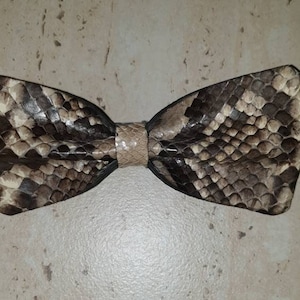 Große Python Schlangenleder Fliege L4