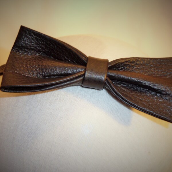 Leather Bow Headband Etsy UK