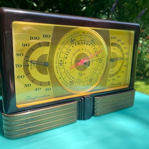 Art deco Bakelite weather station