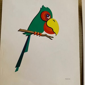 Sechs Vintage Vogelkarten