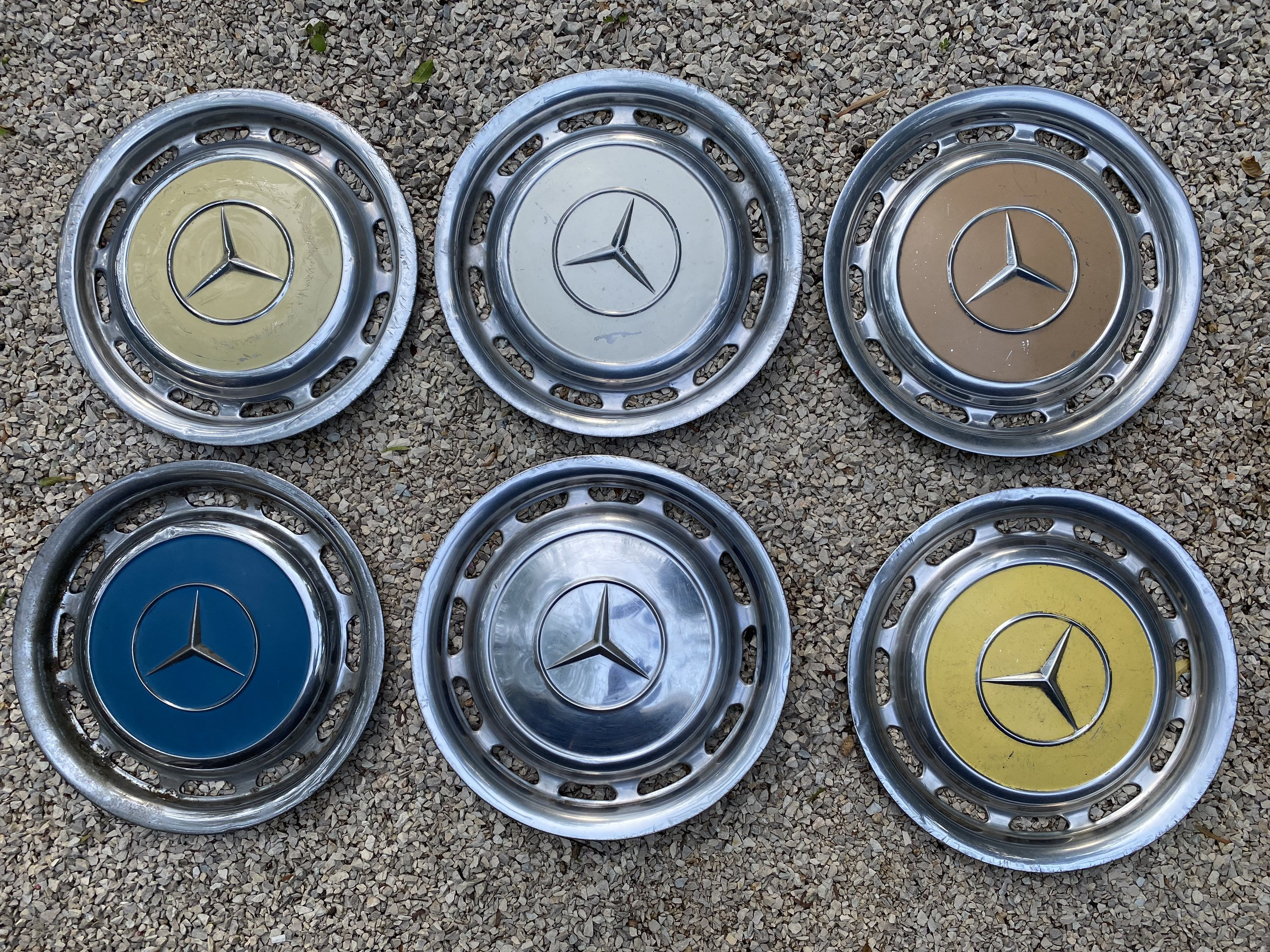 6 Mercedes benz Vintage Wheel Covers hubcaps Etsy