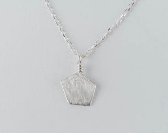 silver necklace