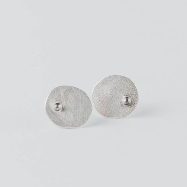 Boucles d'oreille puces en argent