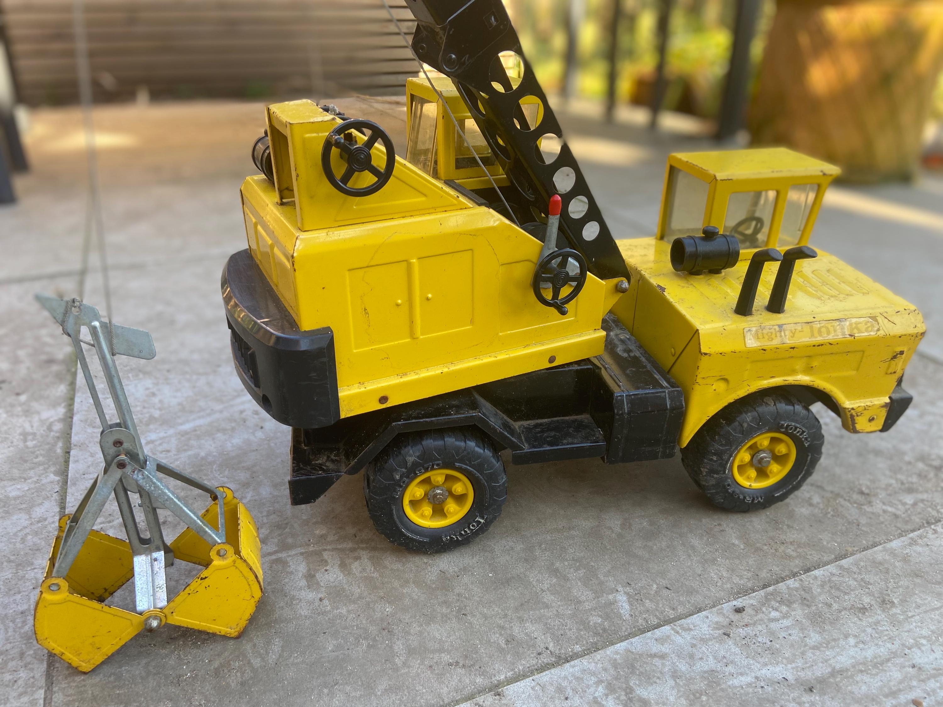 Mighty Tonka Crane マイティトンカクレーン Vintage 1970's TONKA Mighty Mobile Crane Pressed Steel RARE! | eBay