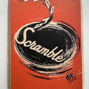 Gioco da pavimento vintage Scramble party, anni &#39;40/&#39;50, regalo ideale per collezionisti di giocattoli antichi o idea per feste di Natale/feste