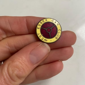 Vintage West Essex Car Club Enamel Pin Badge: Auto Collector Gift