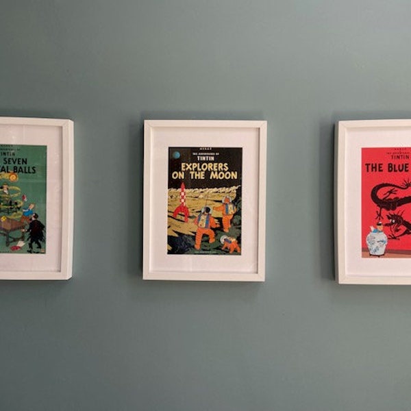 Tintin Wall Art, Home Decor, Illustration Poster, Housewarming, boys or comic fans gift, Nursery Kids Decor, Red Rackham’s Treasure