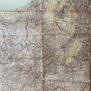 Vintage Map of Italy, Carte D'Italia. Map wall art. Firenze. Lovely gift idea or would look fab framed in a bathroom, living room, hallway.