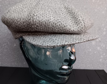 Handmade Sage wool 8 panel cap size 58cm by Barry Simonds