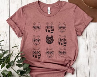 T-shirt Potter Cats : Illustration de chat amusante pour les fans de livres fantastiques et les amoureux des chats