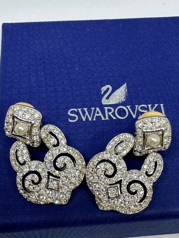 NEW! Stunning SWAROVSKI Vintage Silver Crystal Re… - image 8