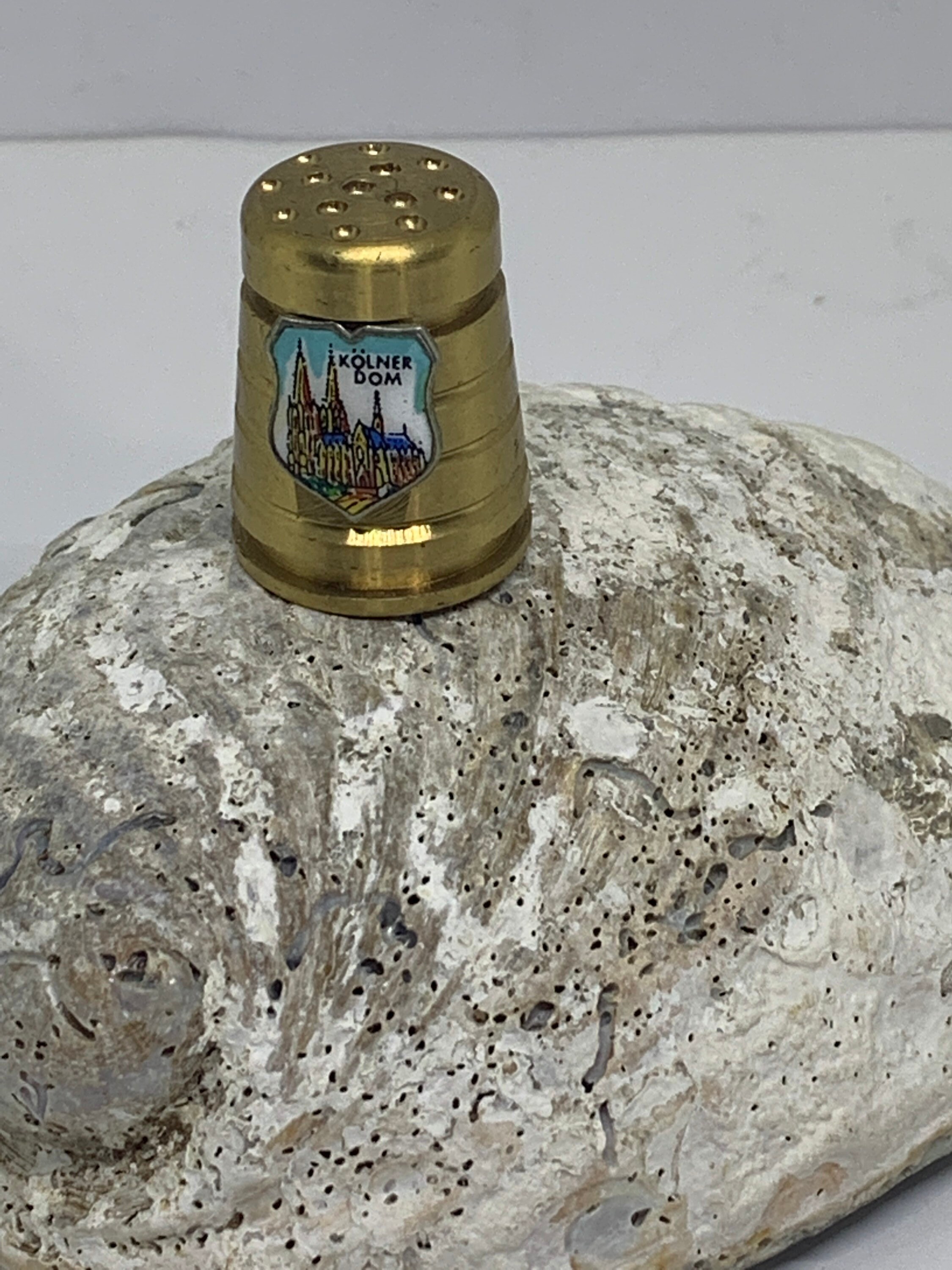 Vintage Brass Thimble Kölner Dom Collectible Thimbles Etsy UK