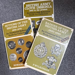 NEW IN! Lot of 3 British Army Military Regalia Books | Vintage Book | Collectible