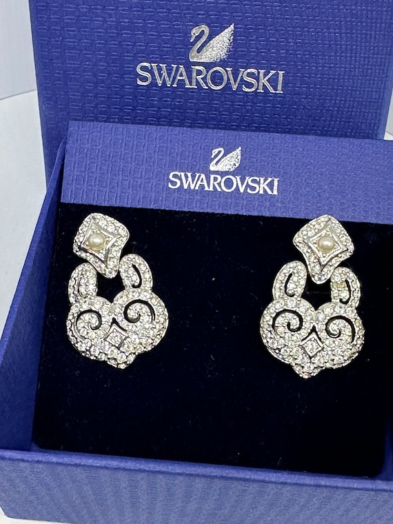NEW! Stunning SWAROVSKI Vintage Silver Crystal Re… - image 2
