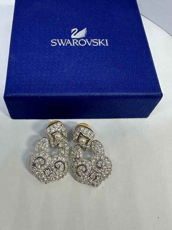NEW! Stunning SWAROVSKI Vintage Silver Crystal Re… - image 3