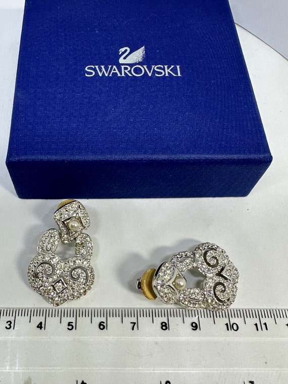 NEW! Stunning SWAROVSKI Vintage Silver Crystal Re… - image 4