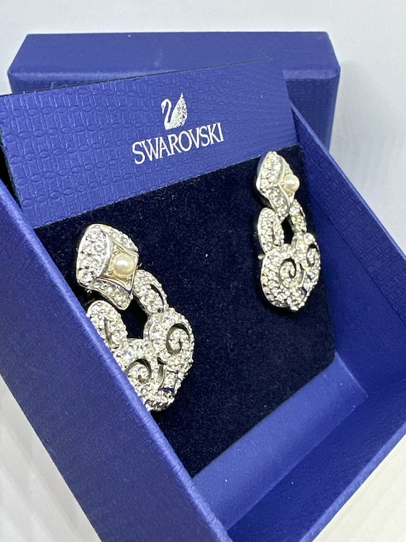 NEW! Stunning SWAROVSKI Vintage Silver Crystal Re… - image 10