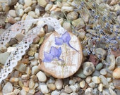 Gepresste Blume Halskette Harz Floral Natur Schmuck botanische Nasie Nonfall Herbst Hochzeit getrocknete Blume Halskette Holz Schmuck Mama Geburtstagsgeschenk