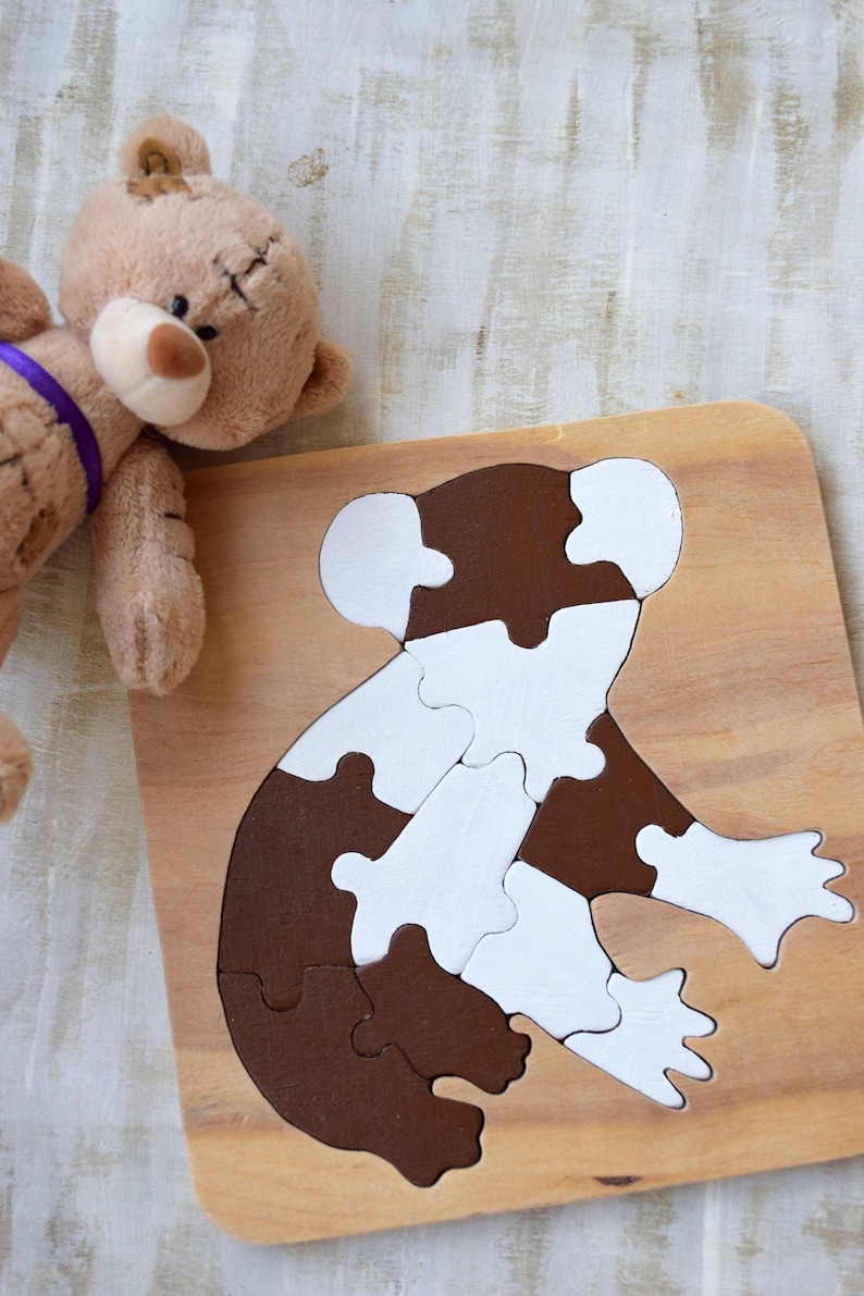 Baby Wooden Toy Puzzle Dino Dinosaur Montessori Toy Dino Wooden Educational Animal Toys Puzzles Baby Shower Gift Organic Kids Game Waldorf Learning Game Sorting Stacking