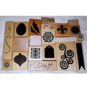 Lot Shadow Texture Rubber Stamps Grunge Patterns Sun Spiral Mesh Fleur de Lis Tag Egg