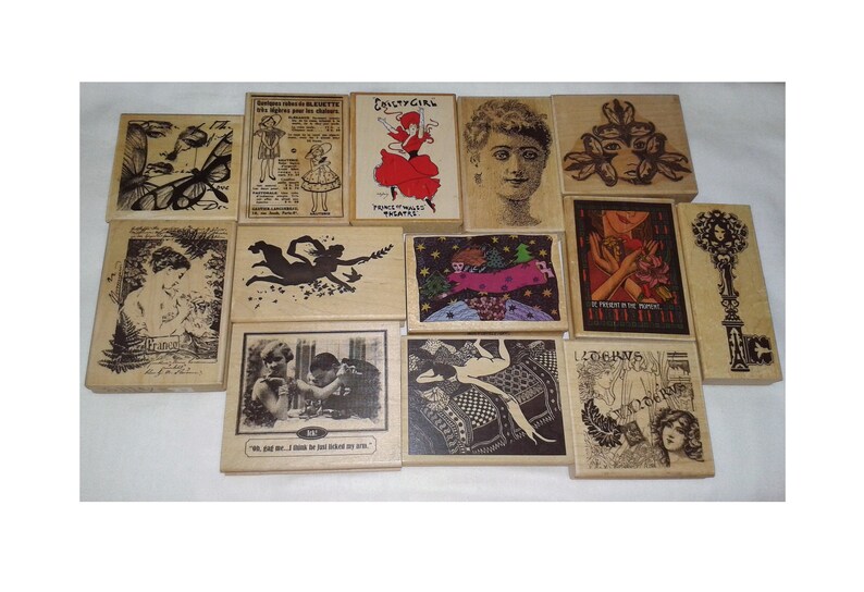 Choose Woman Face Collage Rubber Stamp Altered Art Lady Nude Cat Kitty Mindfulness Flying Earth Can Can Girl Victorian Paper Inspirations 