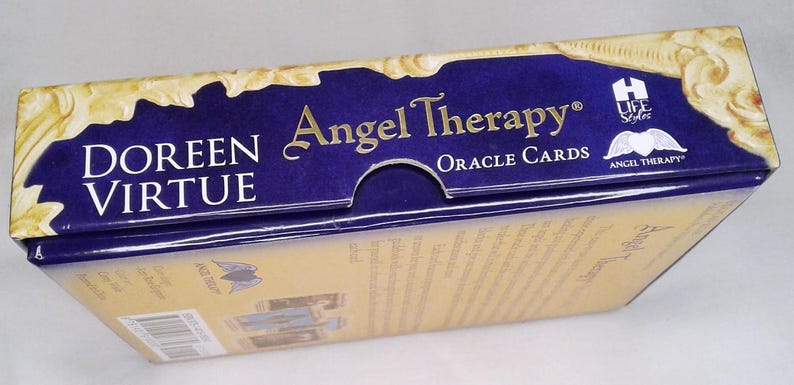 OOP Angel Therapy Oracle Cards Doreen Virtue Used Rare Deck Guidebook ...