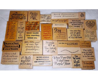 Choose Quote Saying Vintage Rubber Stamp Inspirational Einstein Robin Williams Lincoln Emerson